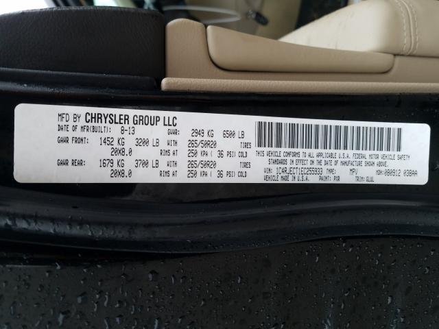 Photo 9 VIN: 1C4RJECT1EC255933 - JEEP GRAND CHER 