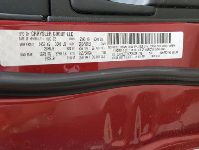 Photo 11 VIN: 1C4RJECT7DC526668 - JEEP GRAND CHEROKEE 