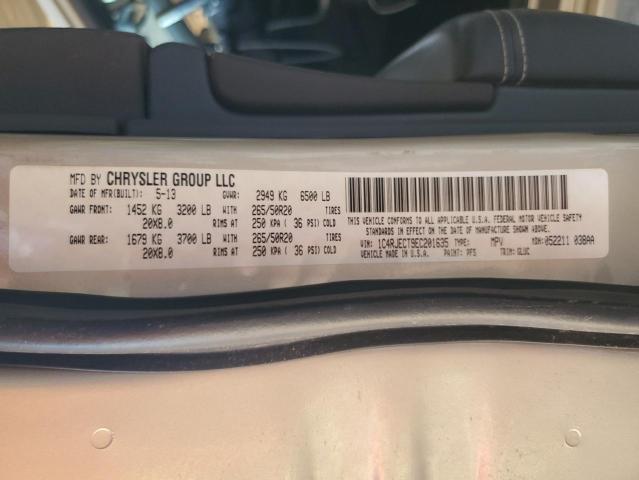 Photo 11 VIN: 1C4RJECT9EC201635 - JEEP GRAND CHER 