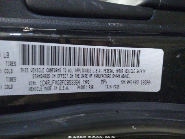 Photo 8 VIN: 1C4RJFAG2FC853364 - JEEP GRAND CHEROKEE 