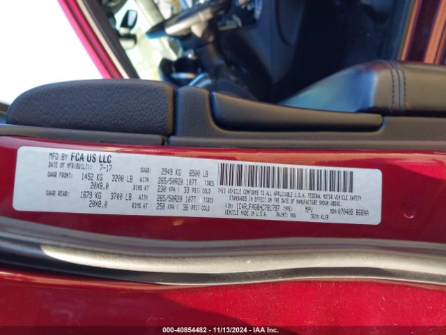 Photo 8 VIN: 1C4RJFAG8HC781797 - JEEP GRAND CHEROKEE 