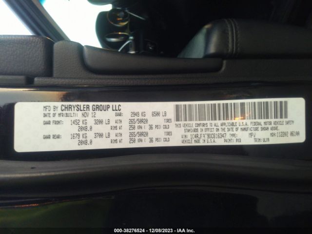 Photo 8 VIN: 1C4RJFAT9DC616347 - JEEP GRAND CHEROKEE 