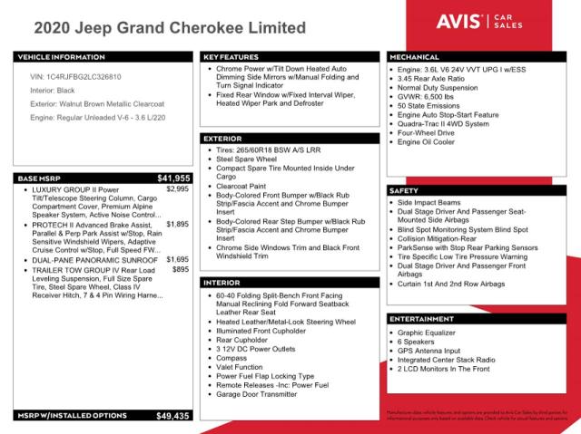 Photo 12 VIN: 1C4RJFBG2LC326810 - JEEP GRAND CHEROKEE 