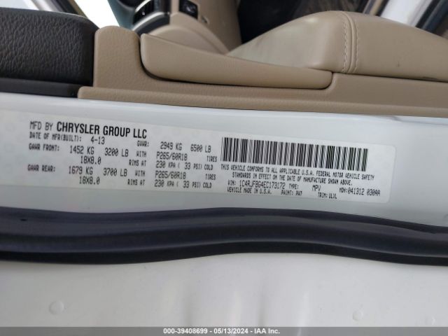 Photo 8 VIN: 1C4RJFBG4EC173172 - JEEP GRAND CHEROKEE 