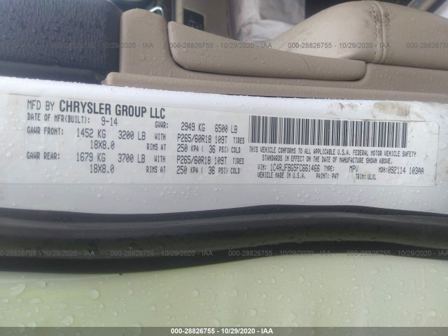 Photo 8 VIN: 1C4RJFBG5FC661466 - JEEP GRAND CHEROKEE 