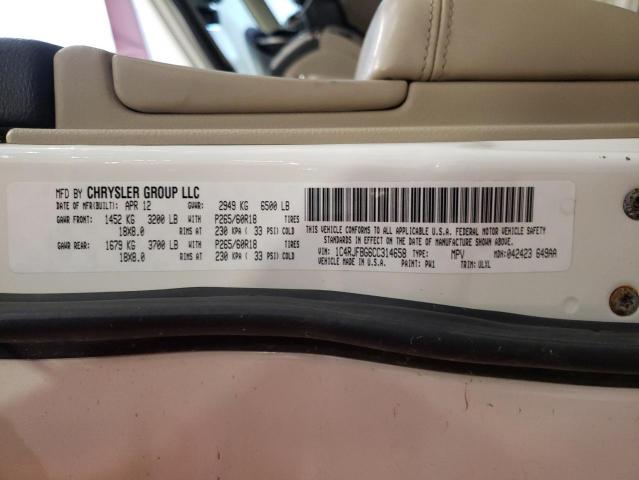 Photo 12 VIN: 1C4RJFBG6CC314658 - JEEP GRAND CHEROKEE 