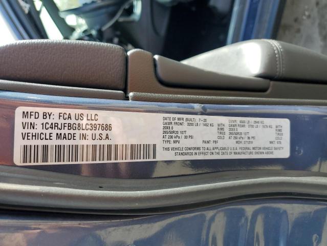 Photo 13 VIN: 1C4RJFBG8LC397686 - JEEP GRAND CHEROKEE 