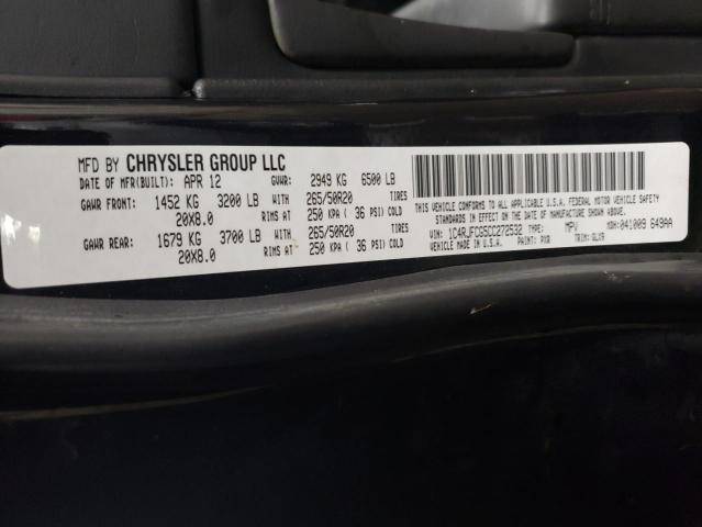 Photo 12 VIN: 1C4RJFCG5CC272532 - JEEP GRAND CHER 