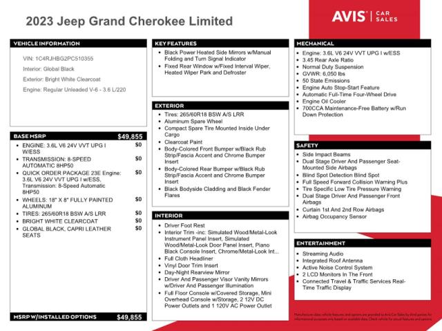 Photo 11 VIN: 1C4RJHBG2PC510355 - JEEP GRAND CHER 