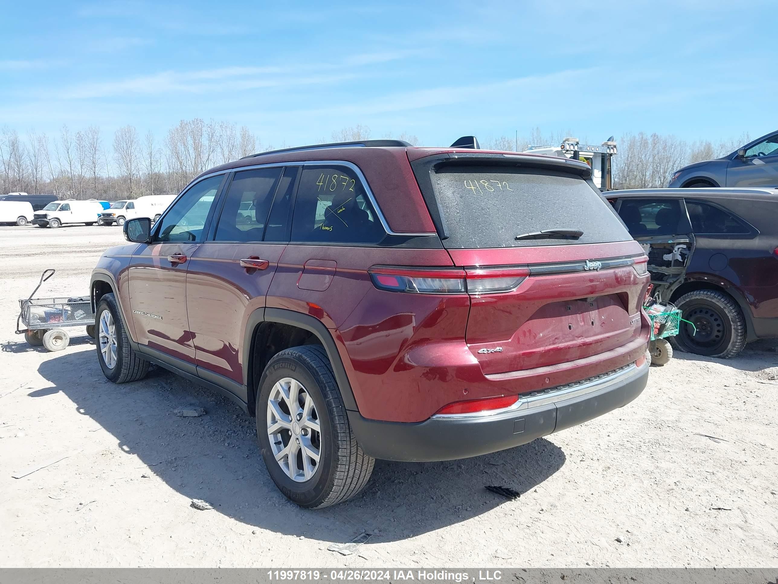 Photo 2 VIN: 1C4RJHBG9PC539626 - JEEP GRAND CHEROKEE 