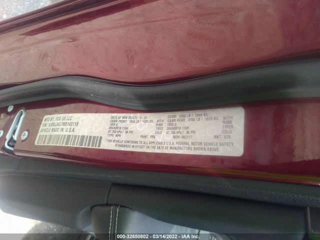 Photo 8 VIN: 1C4RJJAG7M8143119 - JEEP GRAND CHEROKEE L 