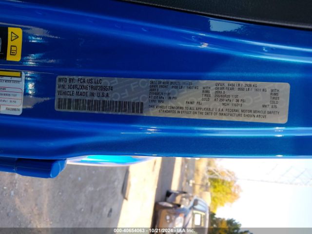 Photo 8 VIN: 1C4RJXN61RW209574 - JEEP WRANGLER 