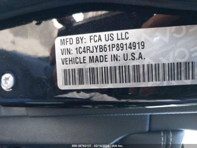 Photo 8 VIN: 1C4RJYB61P8914919 - JEEP GRAND CHEROKEE 4XE 