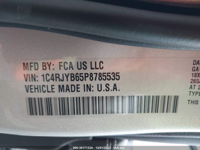 Photo 8 VIN: 1C4RJYB65P8785535 - JEEP GRAND CHEROKEE 4XE 