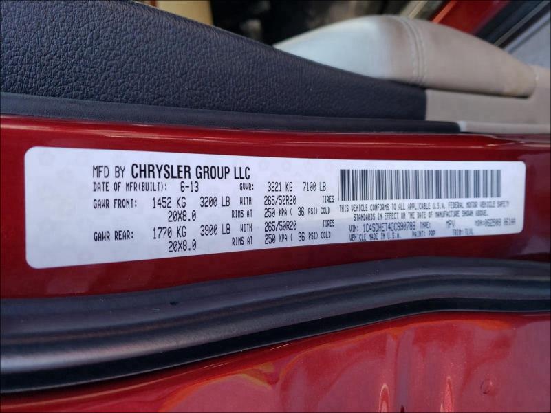 Photo 9 VIN: 1C4SDHET4DC690788 - DODGE DURANGO CI 