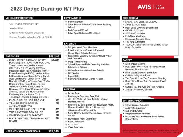 Photo 12 VIN: 1C4SDJCT2PC651745 - DODGE DURANGO 