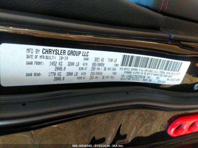 Photo 8 VIN: 1C4SDJCT5EC978198 - DODGE DURANGO 