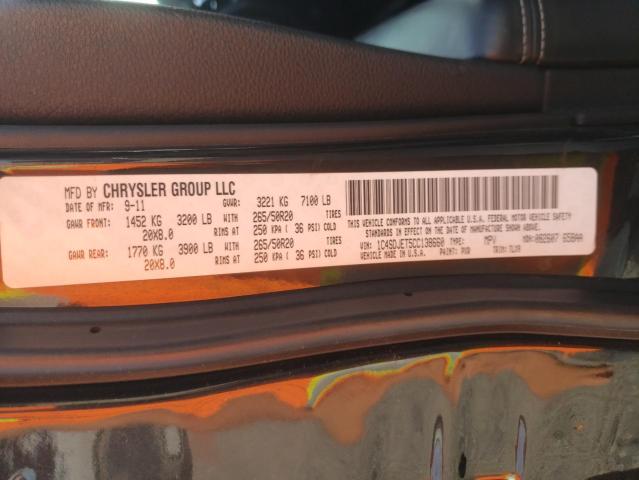 Photo 9 VIN: 1C4SDJET5CC138660 - DODGE DURANGO CI 