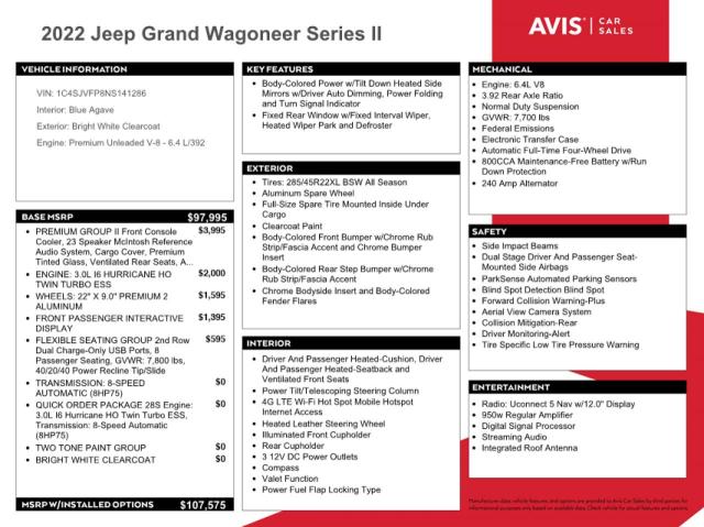 Photo 12 VIN: 1C4SJVFP8NS141286 - JEEP GRAND WAGO 