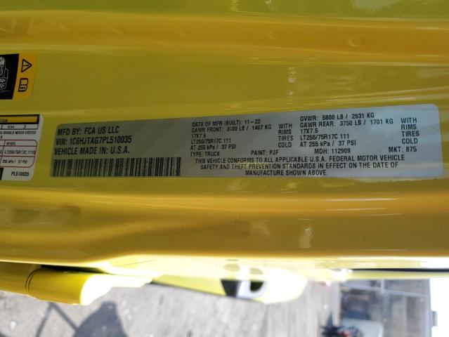 Photo 11 VIN: 1C6HJTAG7PL510035 - JEEP GLADIATOR 