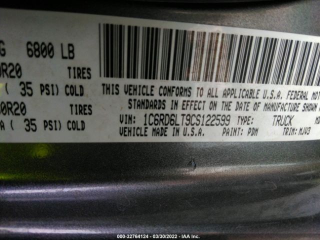 Photo 8 VIN: 1C6RD6LT9CS122599 - RAM 1500 