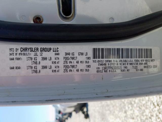 Photo 9 VIN: 1C6RD7FP6CS315121 - DODGE RAM 1500 S 