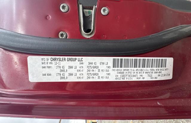 Photo 9 VIN: 1C6RD7FT0CS184071 - DODGE RAM 1500 S 