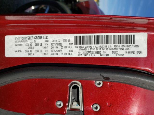 Photo 11 VIN: 1C6RD7FT1CS303262 - DODGE RAM 1500 S 