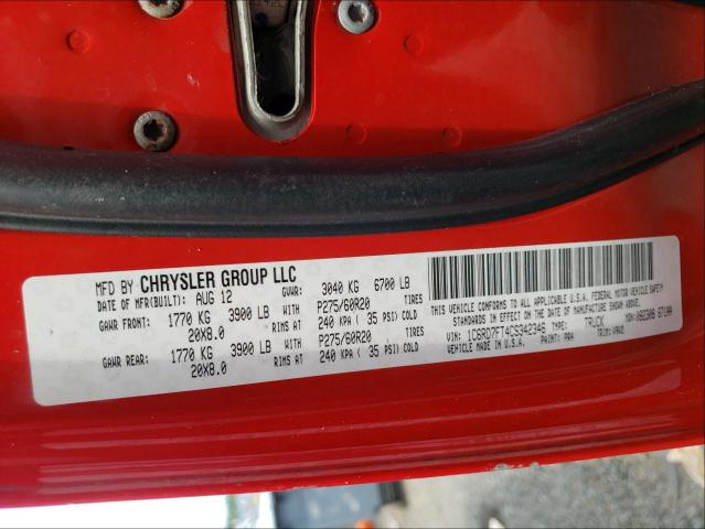 Photo 9 VIN: 1C6RD7FT4CS342346 - DODGE RAM 1500 S 