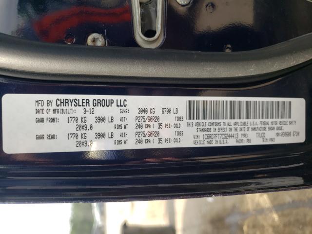 Photo 9 VIN: 1C6RD7FT7CS244413 - DODGE RAM 1500 