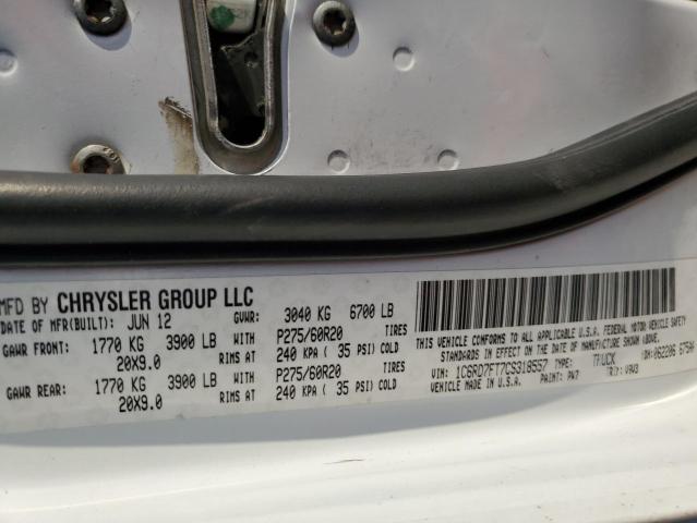 Photo 11 VIN: 1C6RD7FT7CS318557 - DODGE RAM 1500 S 