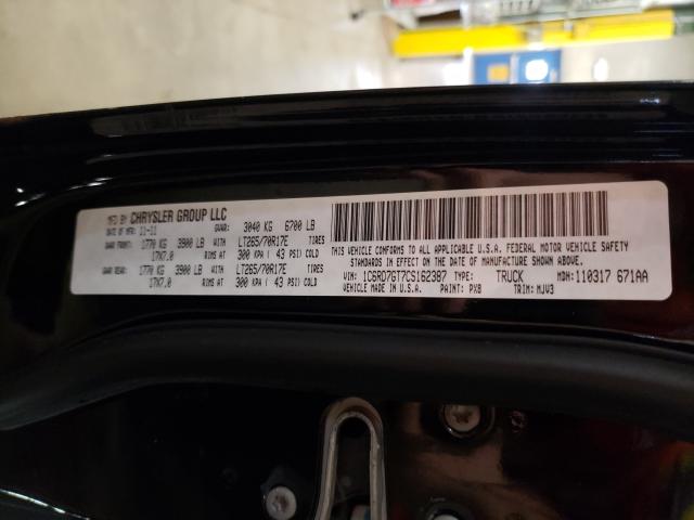 Photo 9 VIN: 1C6RD7GT7CS162387 - DODGE RAM 1500 S 