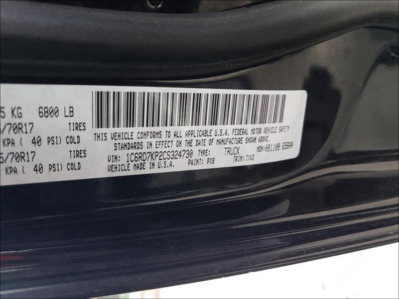 Photo 9 VIN: 1C6RD7KP2CS324730 - DODGE RAM 1500 S 