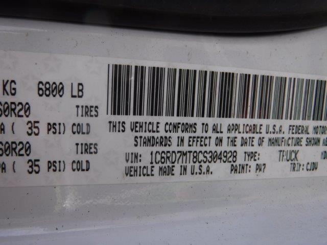 Photo 11 VIN: 1C6RD7MT8CS304928 - DODGE RAM 1500 S 