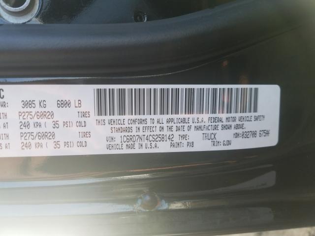 Photo 9 VIN: 1C6RD7NT4CS258142 - DODGE RAM 1500 L 