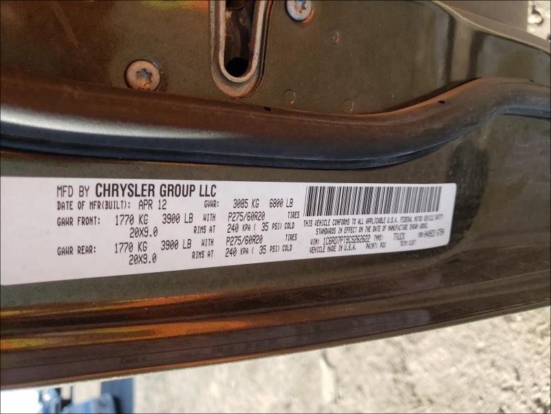 Photo 9 VIN: 1C6RD7PT9CS262622 - DODGE RAM 1500 L 