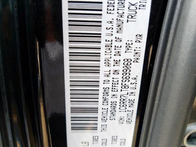 Photo 9 VIN: 1C6RR7LT8FS699068 - RAM 1500 SLT 