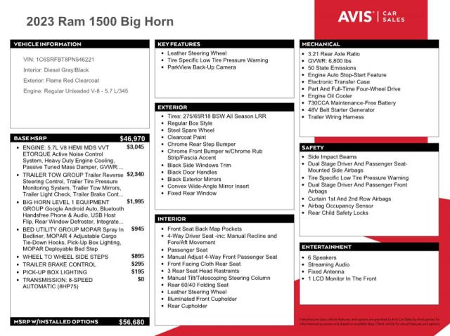 Photo 11 VIN: 1C6SRFBT8PN546221 - RAM 1500 BIG H 