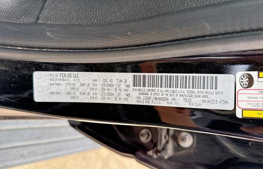 Photo 9 VIN: 1C6SRFJT8KN809284 - RAM 1500 LARAM 