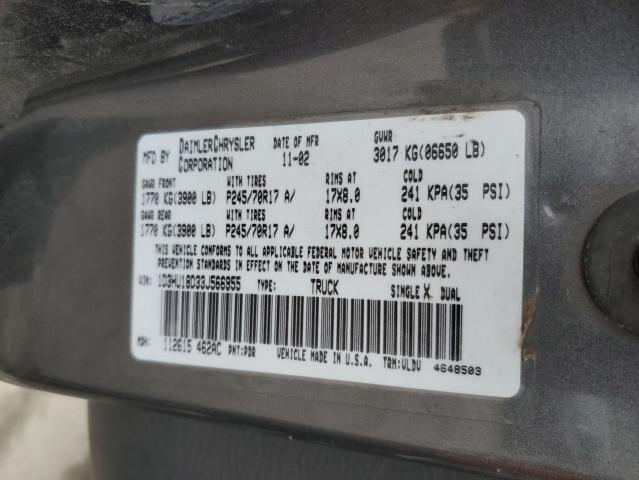 Photo 11 VIN: 1D3HU18D33J566955 - DODGE RAM 1500 