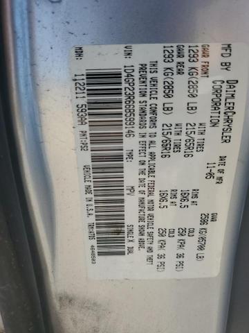 Photo 12 VIN: 1D4GP23R66B599146 - DODGE GRAND CARA 