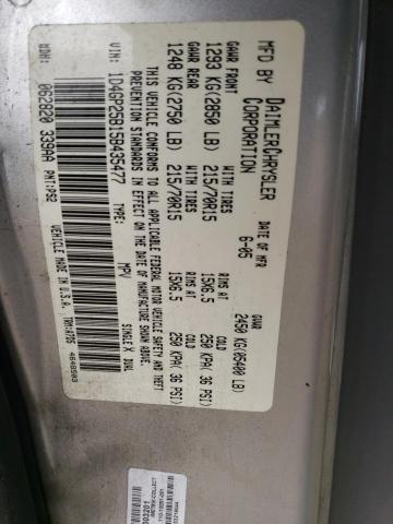 Photo 11 VIN: 1D4GP25B15B435477 - DODGE CARAVAN SE 