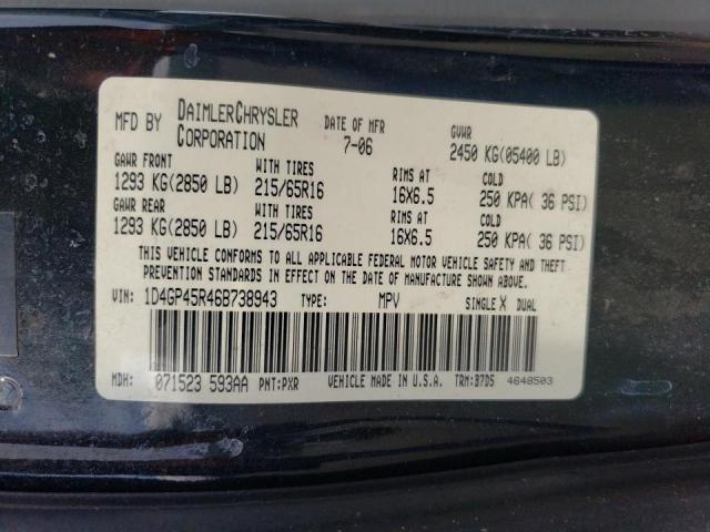 Photo 12 VIN: 1D4GP45R46B738943 - DODGE CARAVAN SX 