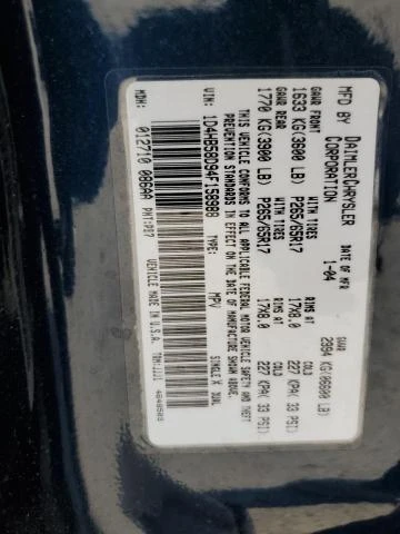 Photo 12 VIN: 1D4HB58D94F158988 - DODGE DURANGO LI 