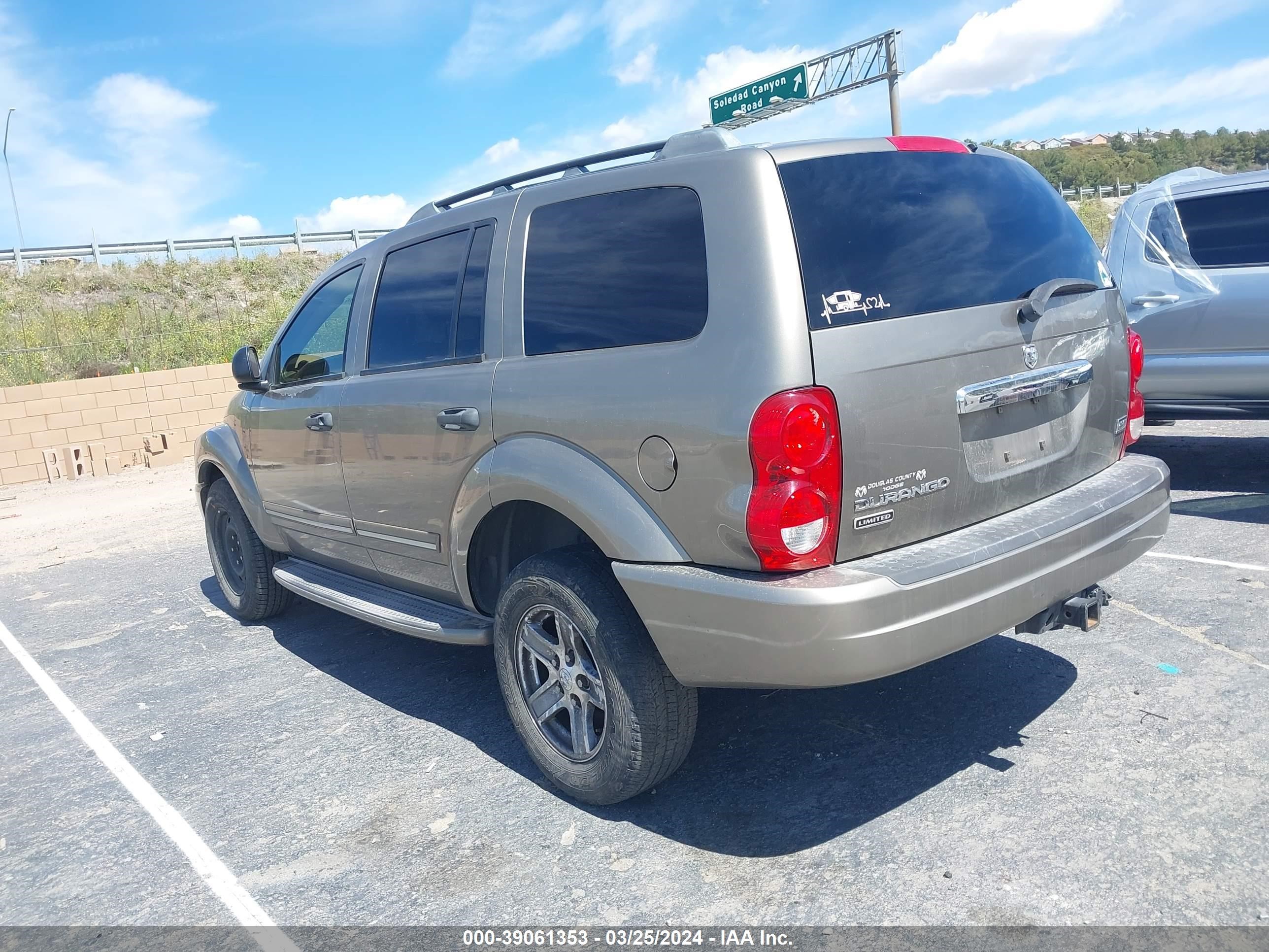 Photo 2 VIN: 1D4HD58D14F123257 - DODGE DURANGO 