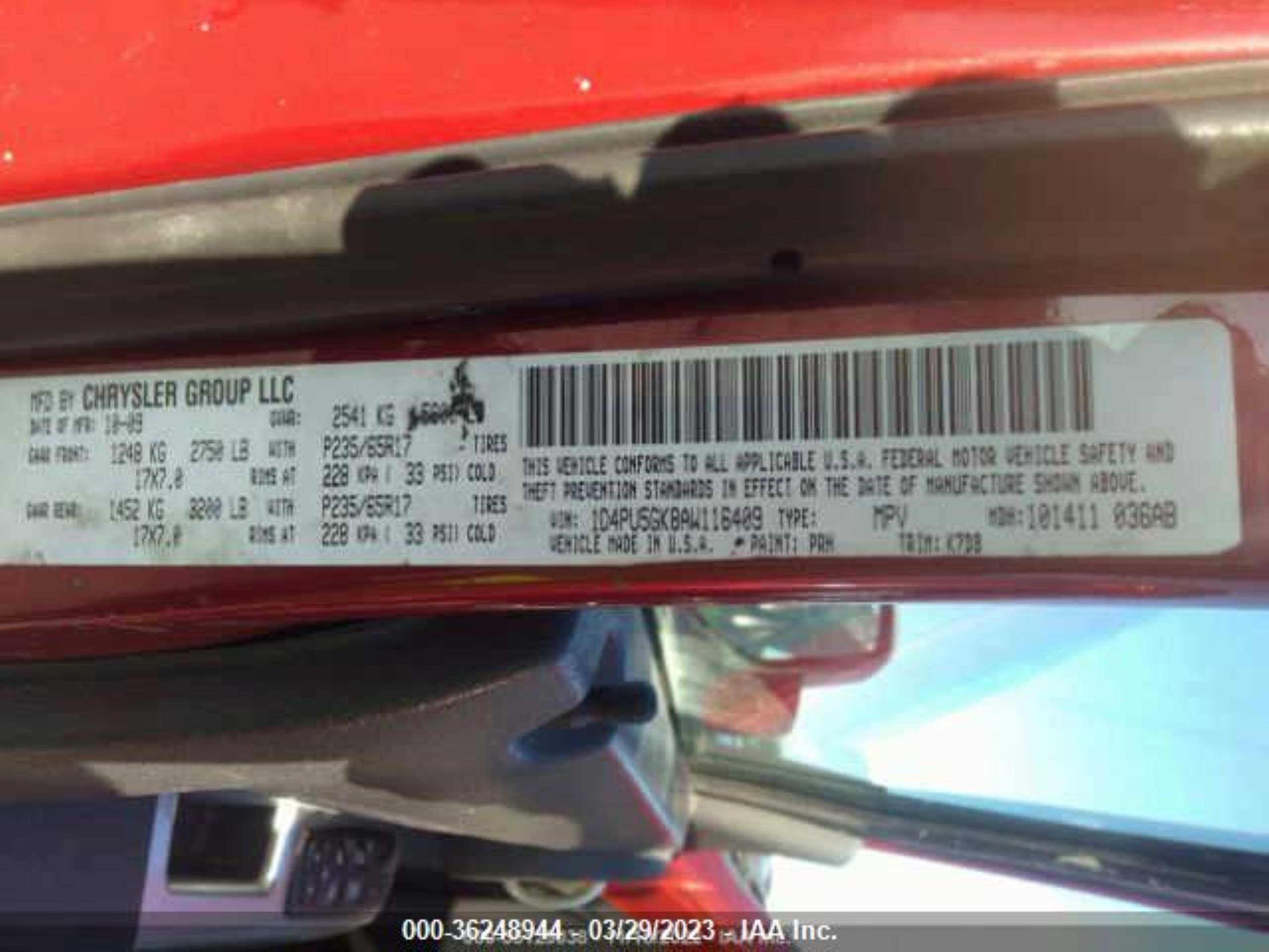 Photo 8 VIN: 1D4PU5GK8AW116409 - DODGE NITRO 