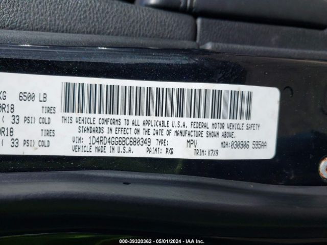 Photo 8 VIN: 1D4RD4GG6BC680349 - DODGE DURANGO 