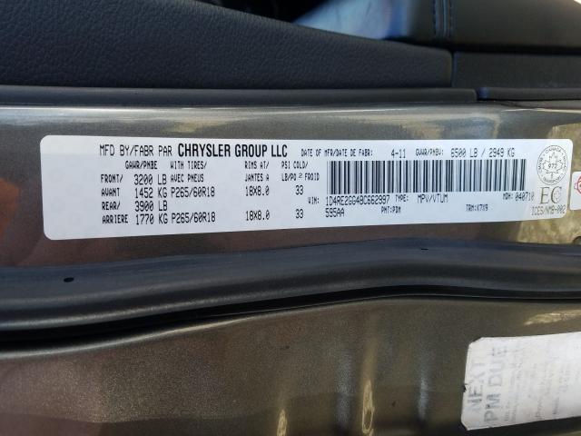 Photo 9 VIN: 1D4RE2GG4BC662997 - DODGE DURANGO EX 