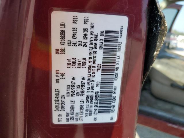 Photo 11 VIN: 1D7HA16K63J596976 - DODGE RAM 1500 S 