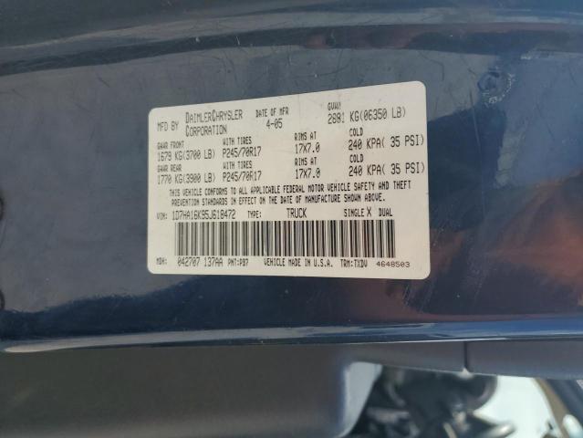 Photo 12 VIN: 1D7HA16K95J618472 - DODGE RAM 1500 